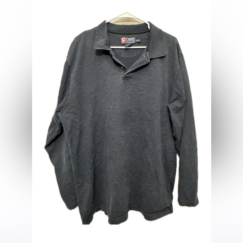 ✨Vintage Chaps Ralph Lauren XL Long Sleeve Collard Tee